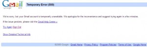 Google Mail Down
